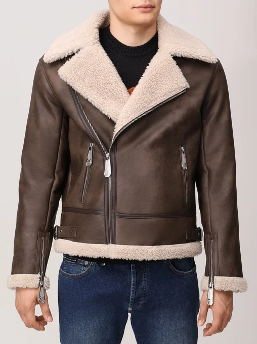 Дубленка из экомеха PHILIPP PLEIN