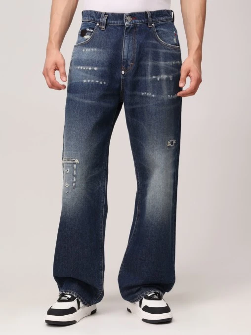 Джинсы Regular Fit хлопковые PHILIPP PLEIN