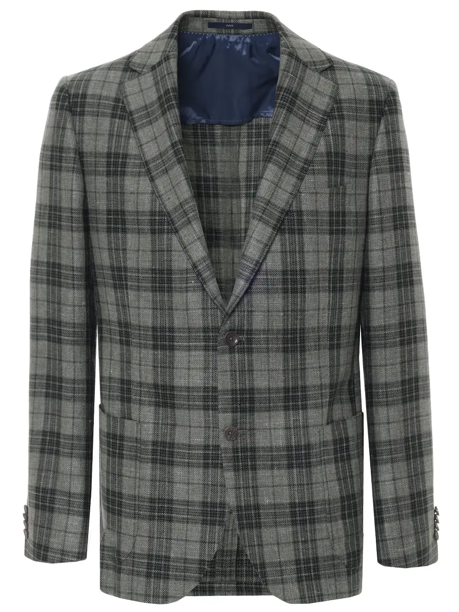 Пиджак Shaped Fit из шерсти и льна