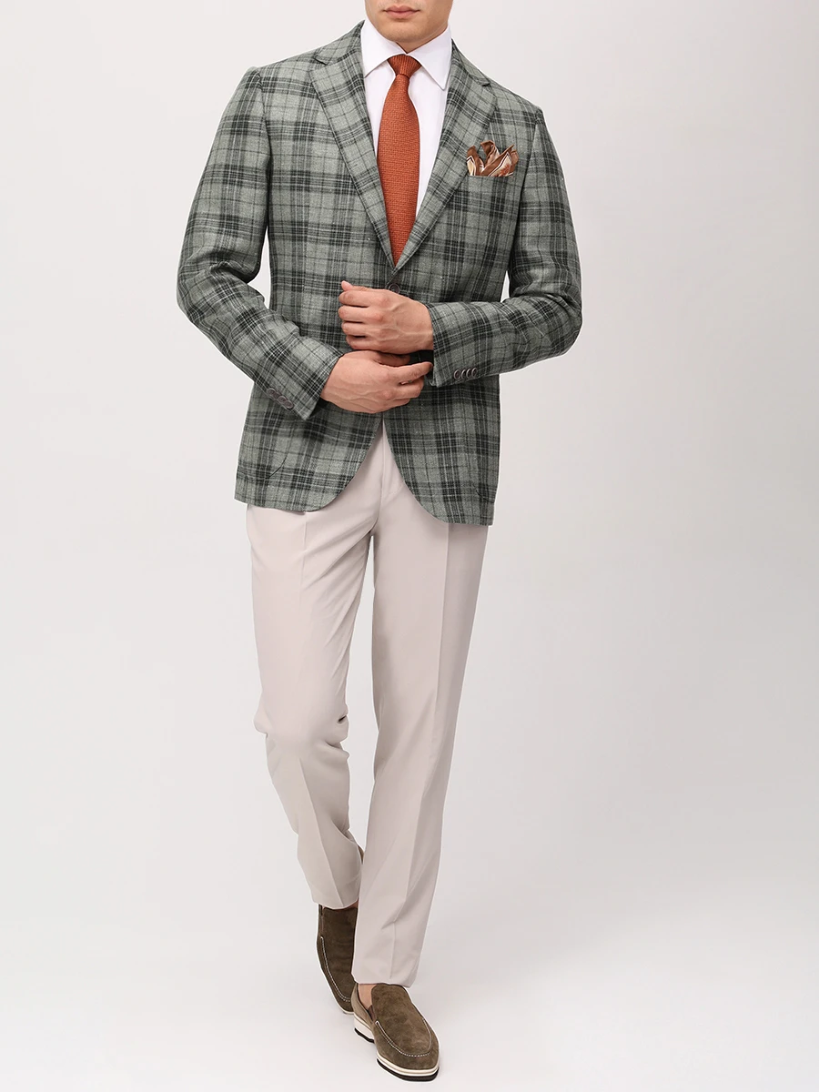 Пиджак Shaped Fit из шерсти и льна