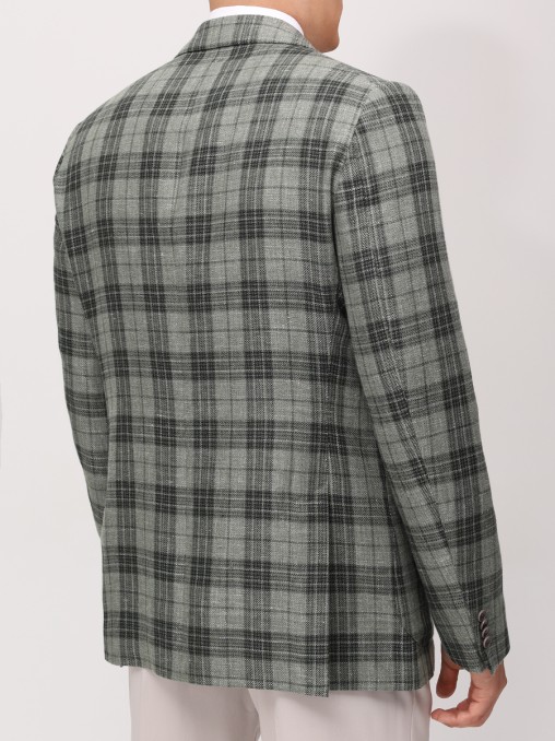 Пиджак Shaped Fit из шерсти и льна EDUARD DRESSLER R