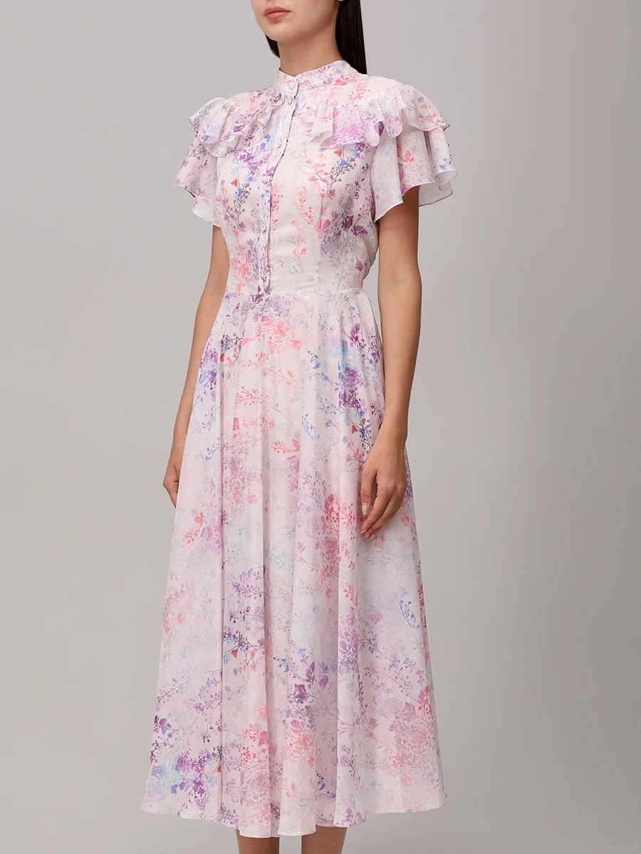 Платье из вискозы и хлопка