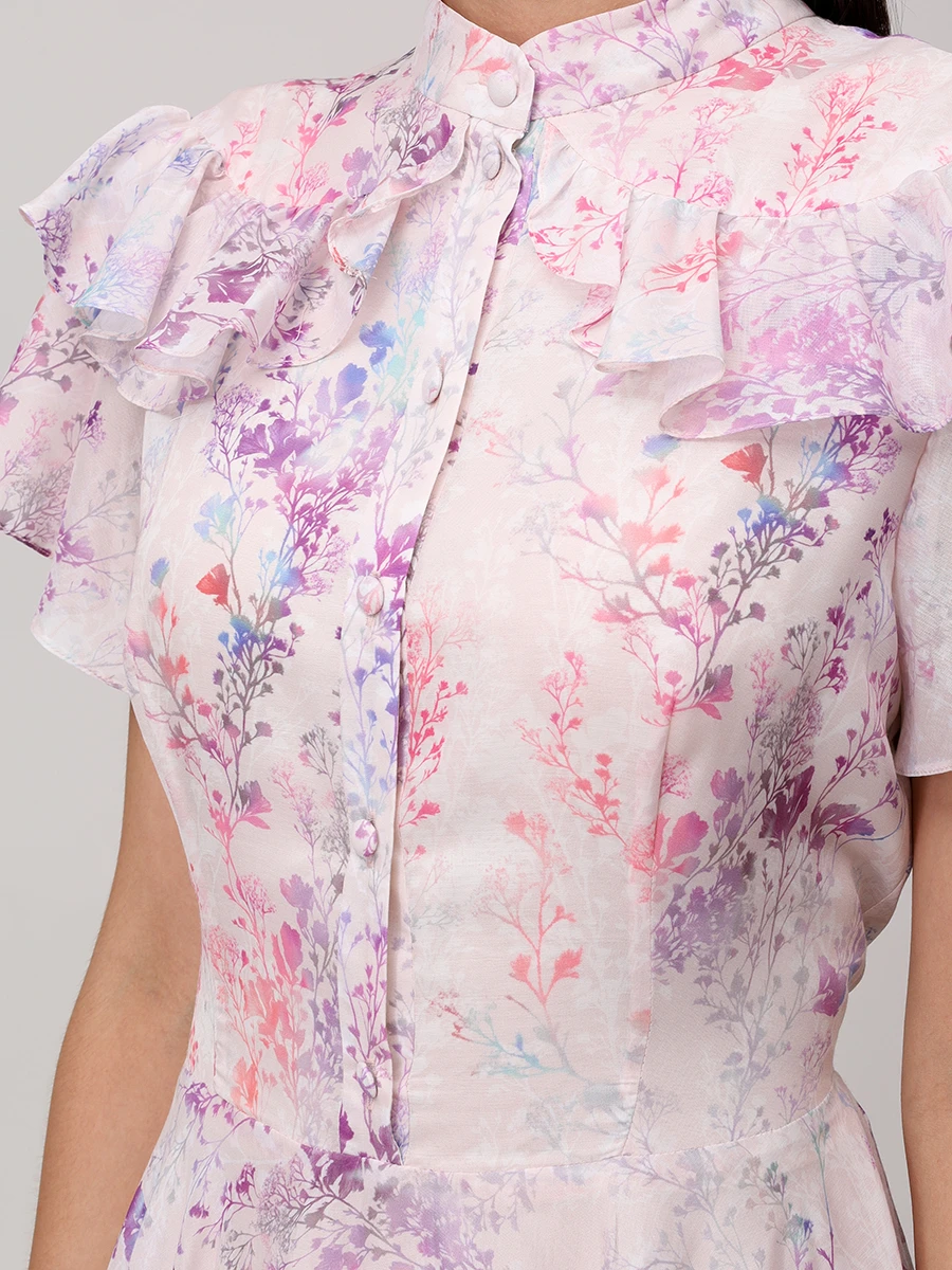 Платье из вискозы и хлопка