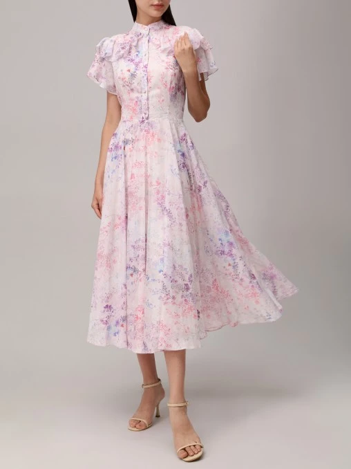 Платье из вискозы и хлопка ROSEVILLE