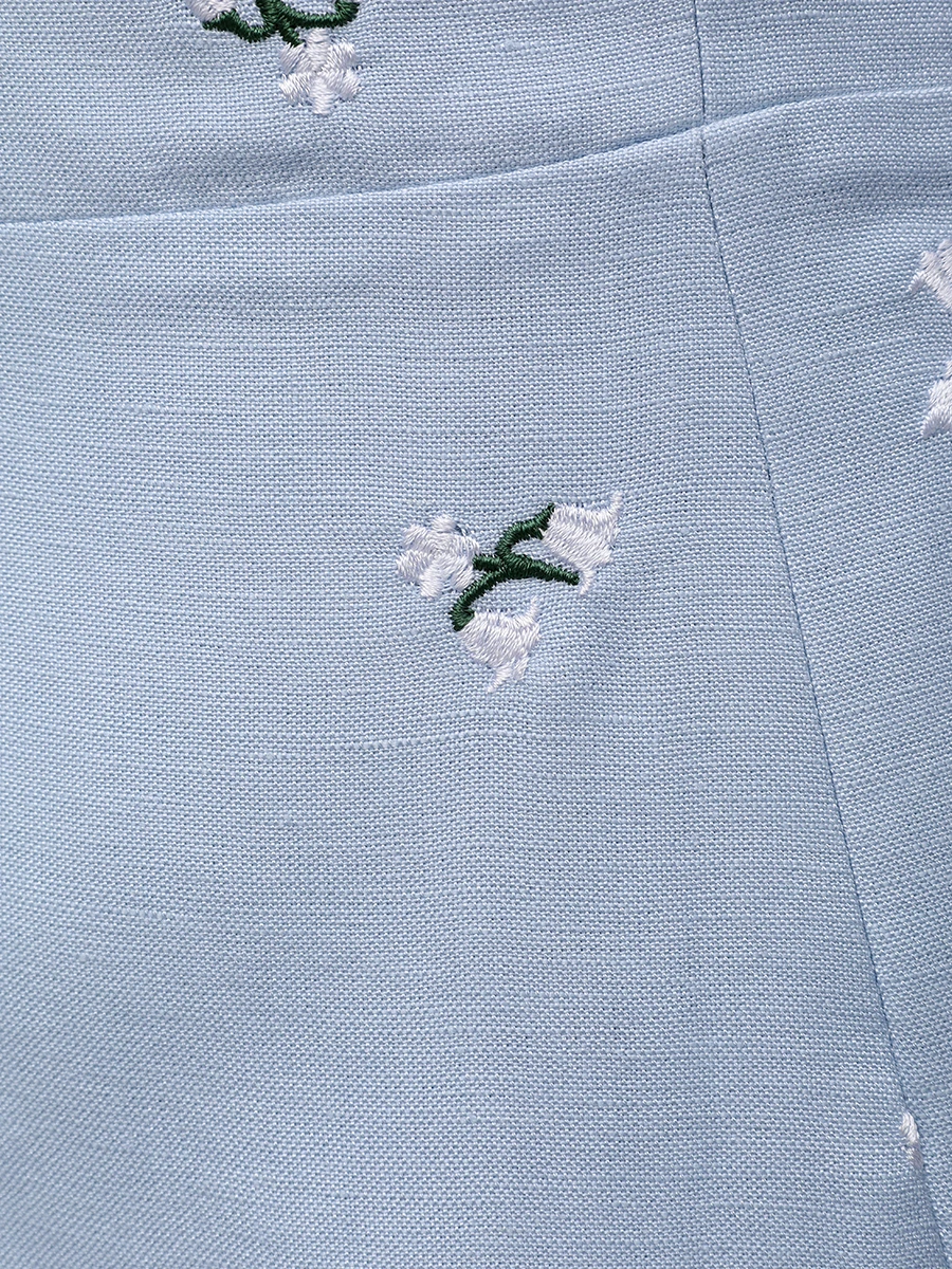 Платье изо льна и хлопка