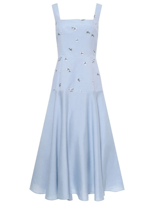 Платье изо льна и хлопка ROSEVILLE