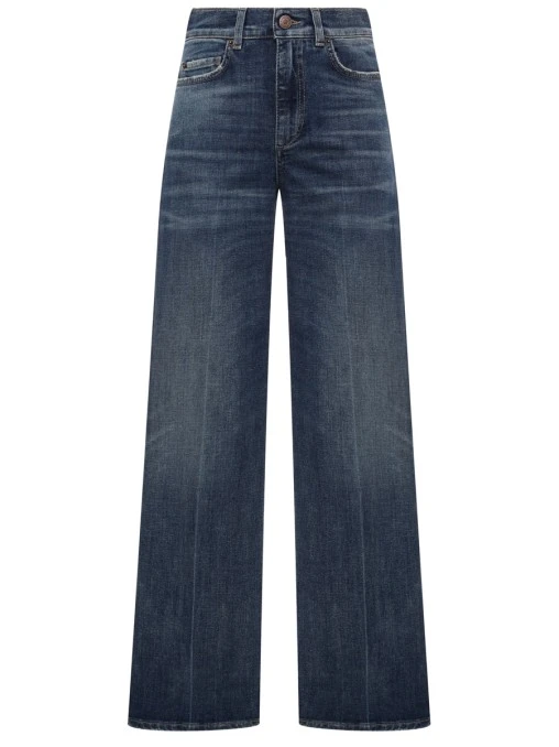 Джинсы-клеш хлопковые DOROTHEE SCHUMACHER