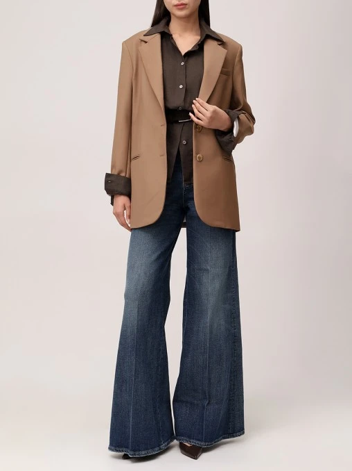 Джинсы-клеш хлопковые DOROTHEE SCHUMACHER