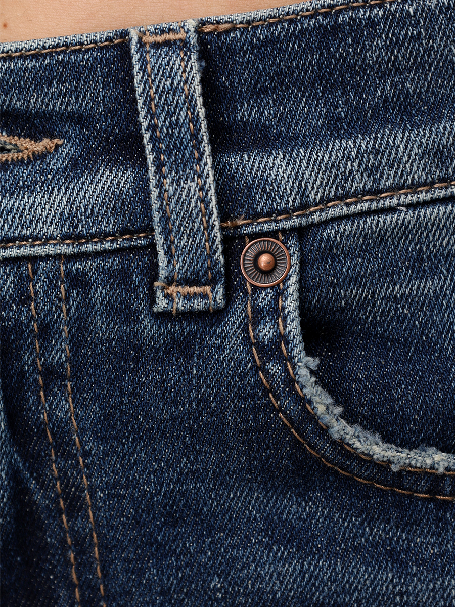 Джинсы-клеш хлопковые