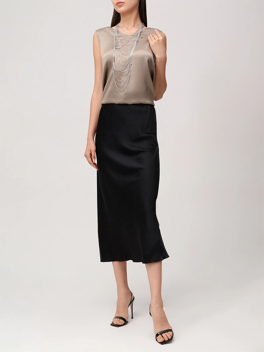 Юбка шелковая
