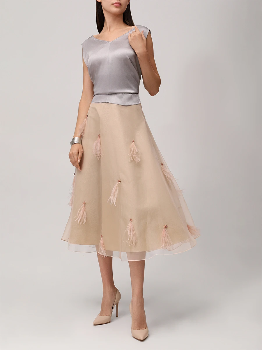 Юбка шелковая