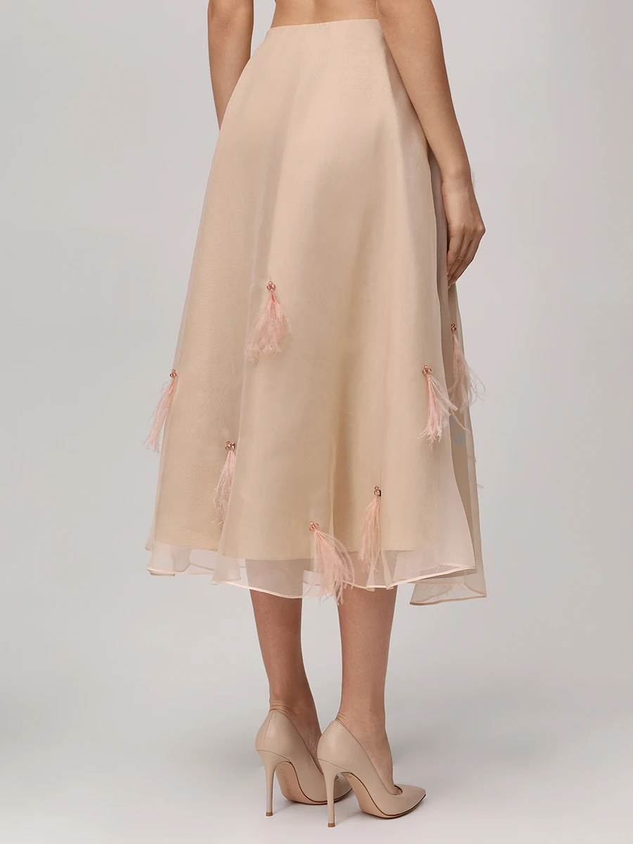 Юбка шелковая