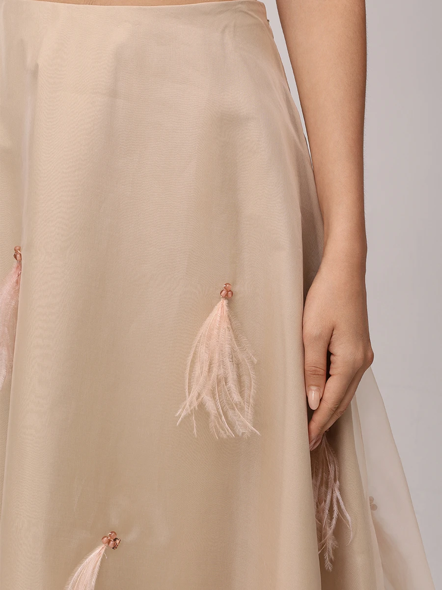 Юбка шелковая