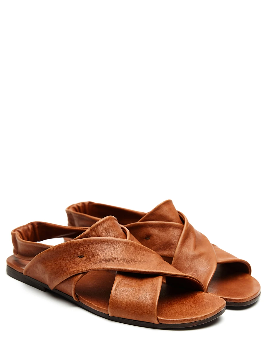 Сандалии кожаные