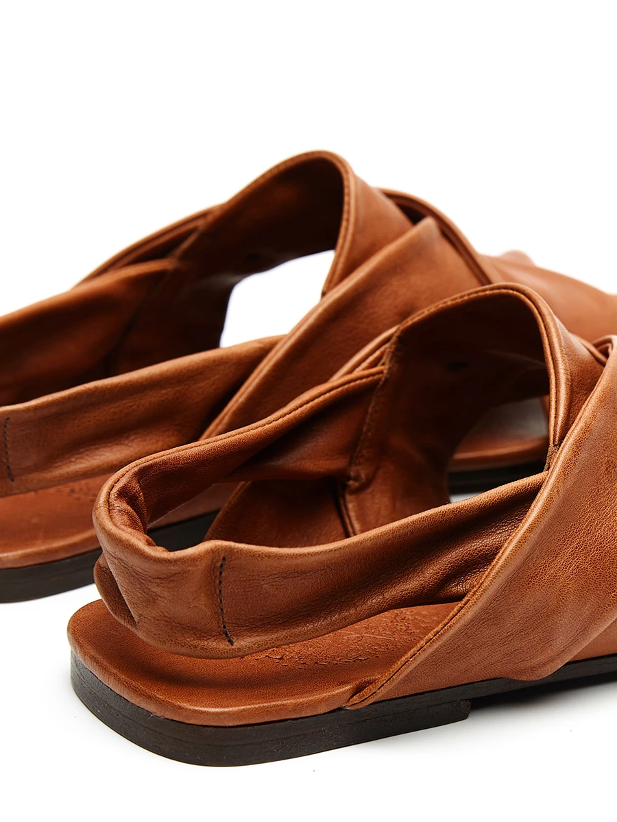 Сандалии кожаные