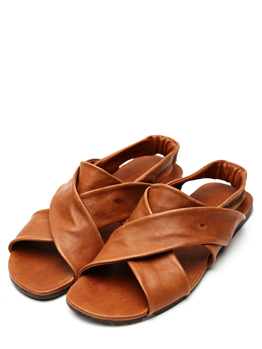 Сандалии кожаные