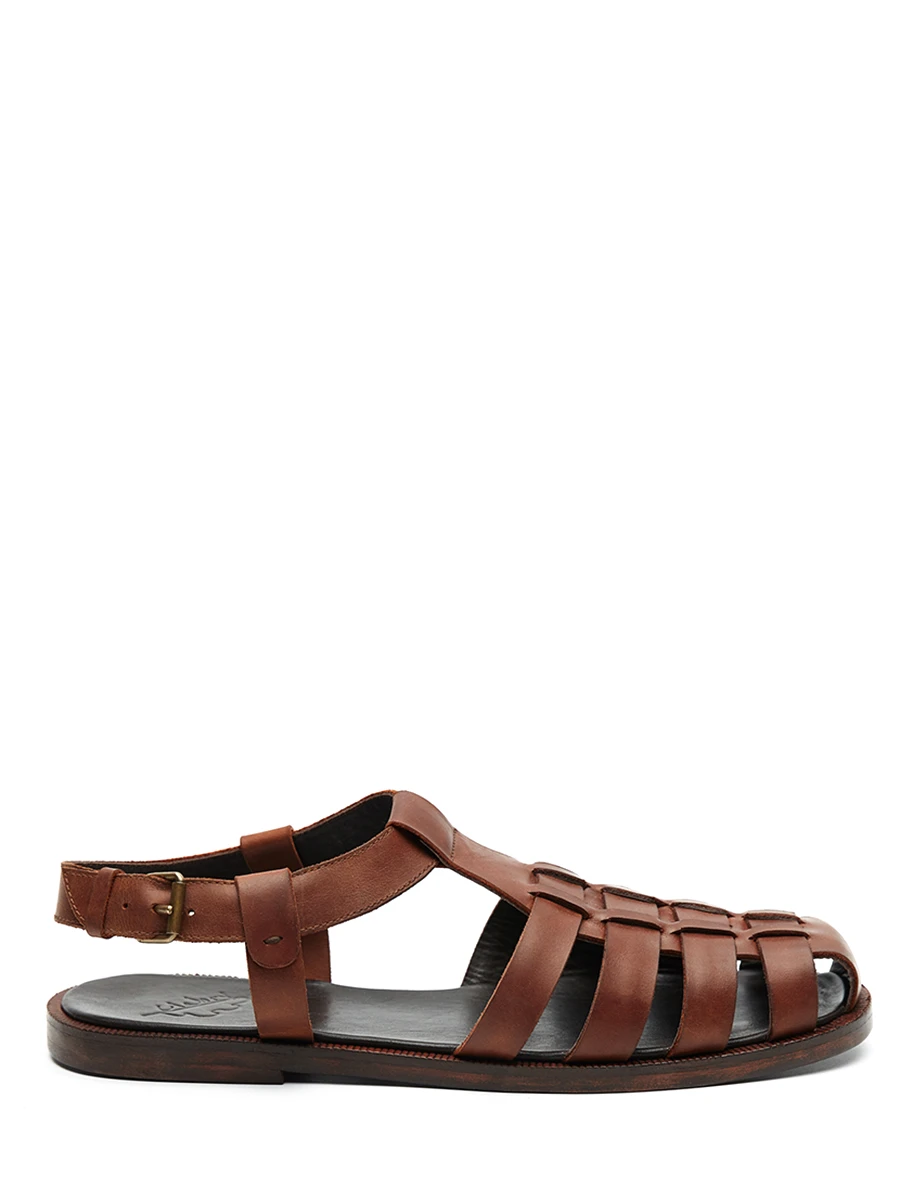 Сандалии кожаные