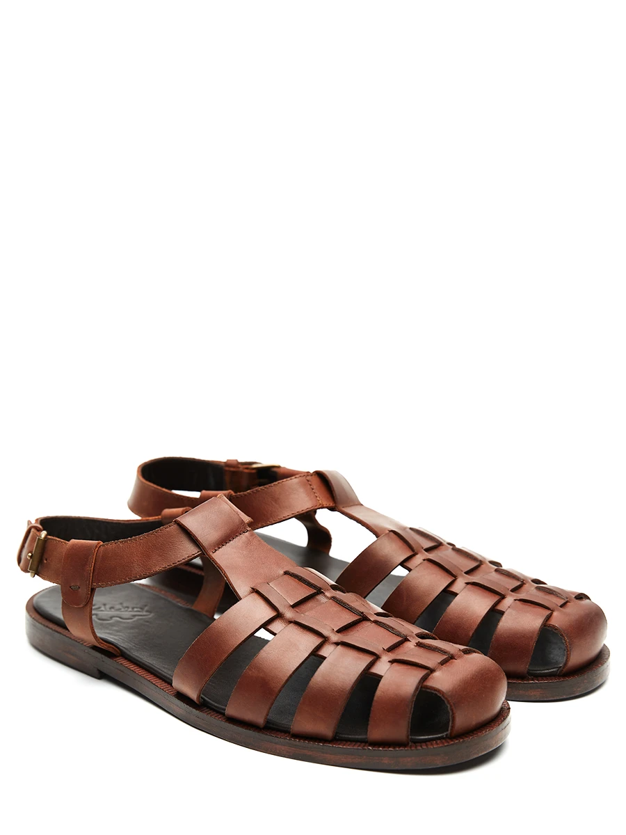 Сандалии кожаные