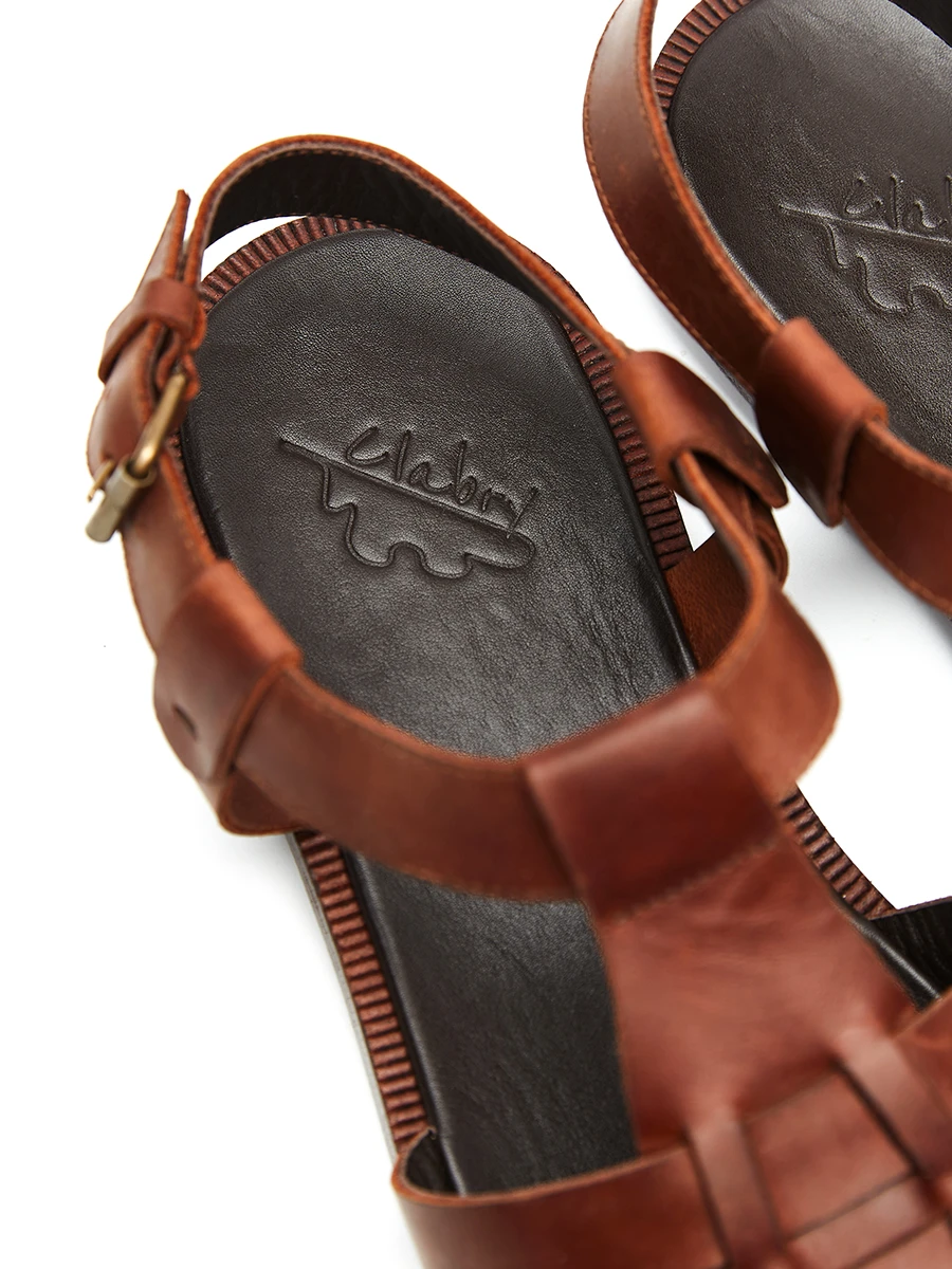 Сандалии кожаные