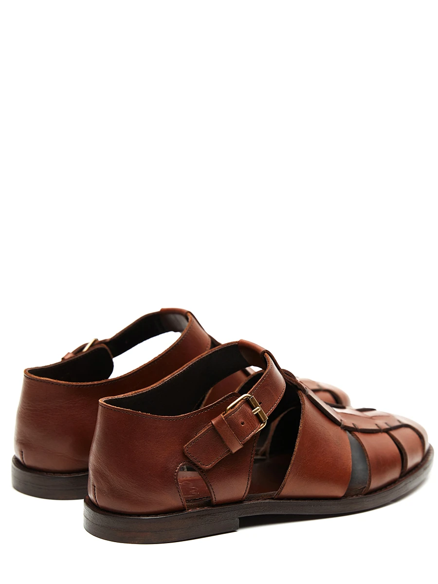 Сандалии кожаные