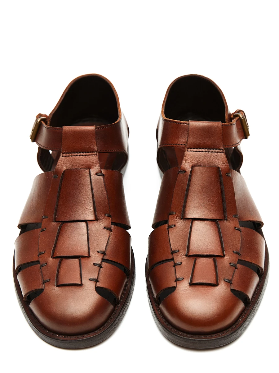 Сандалии кожаные