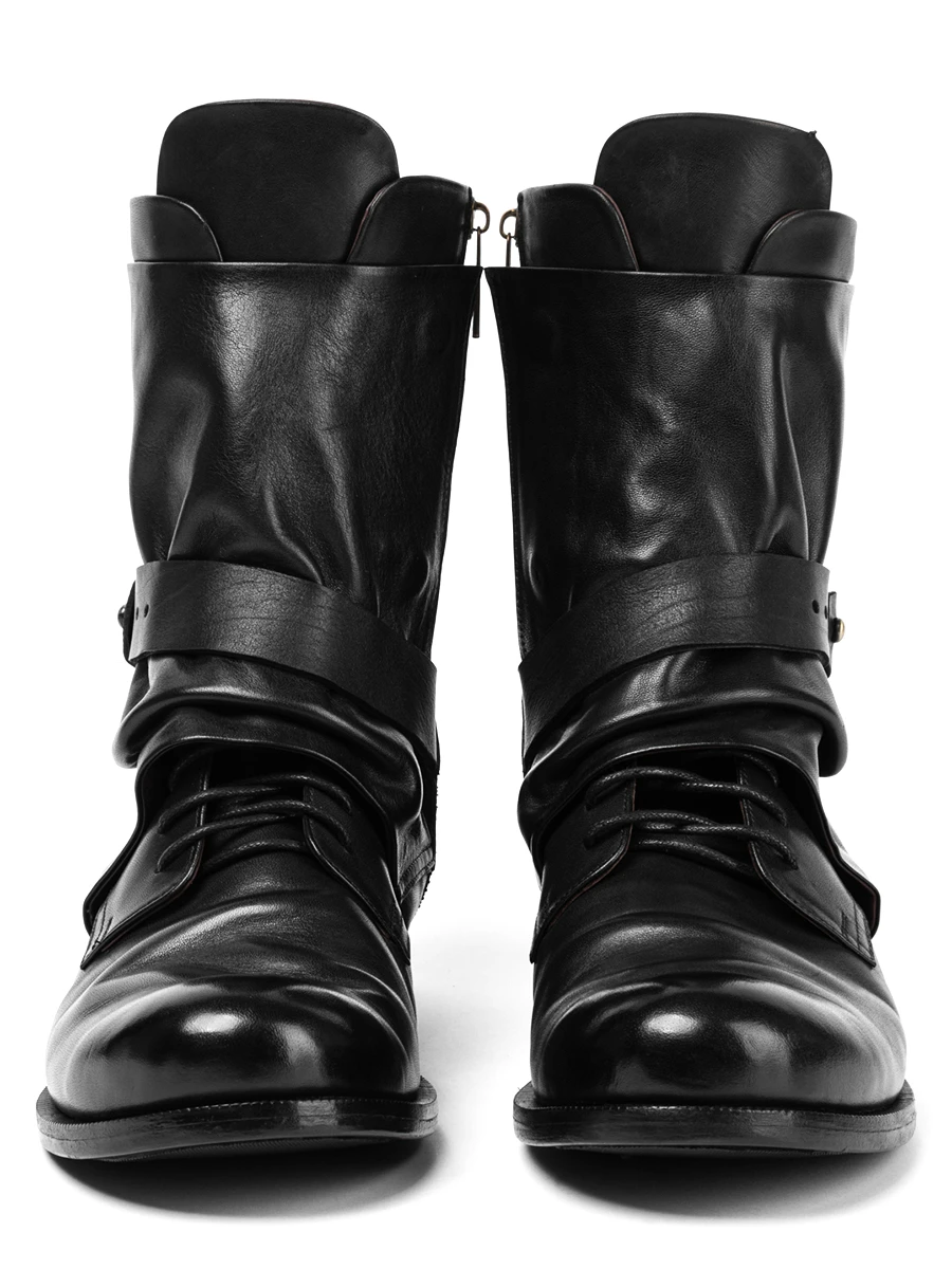 Ботинки кожаные