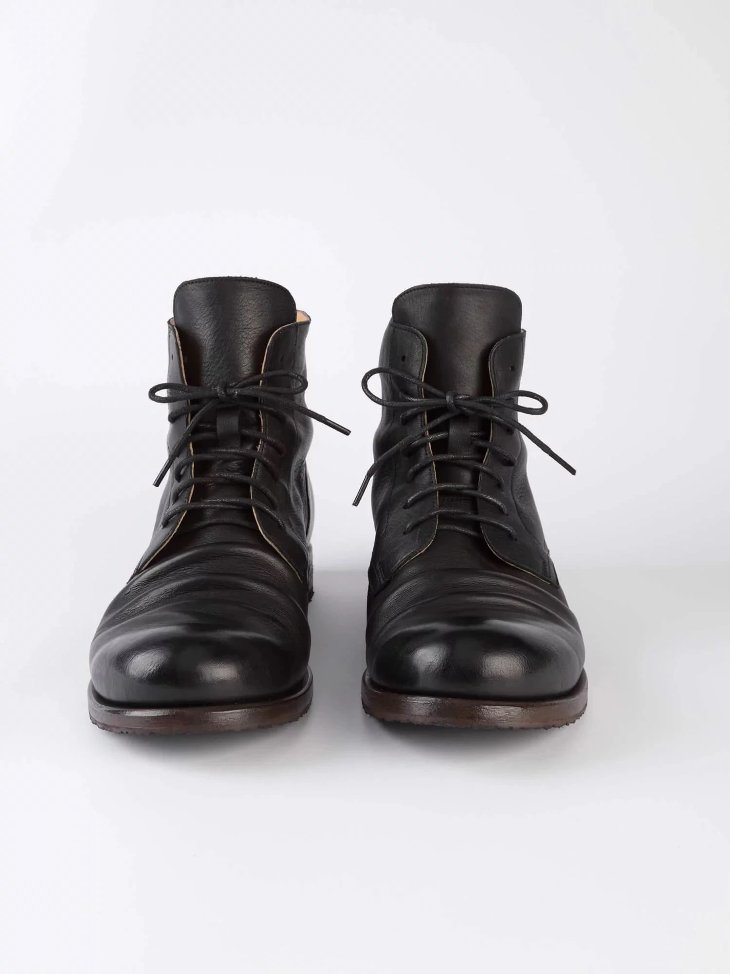 Ботинки кожаные