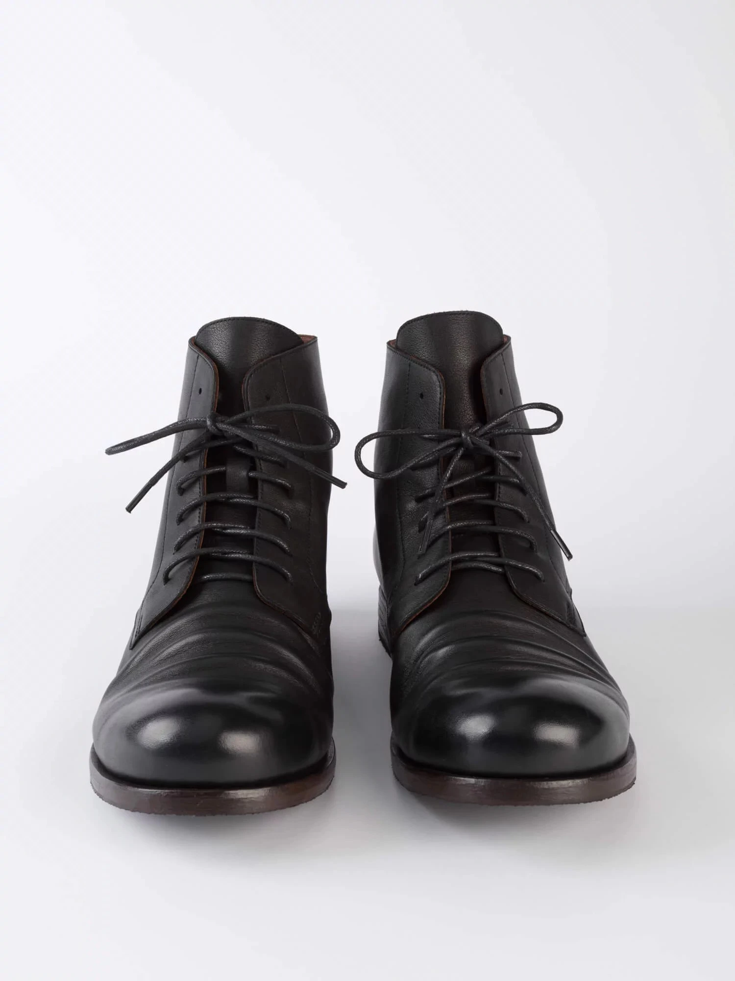 Ботинки кожаные