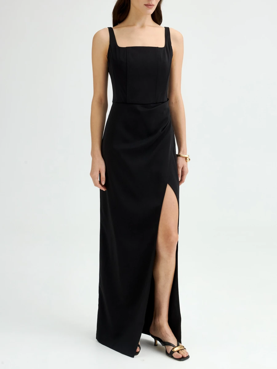 Платье однотонное