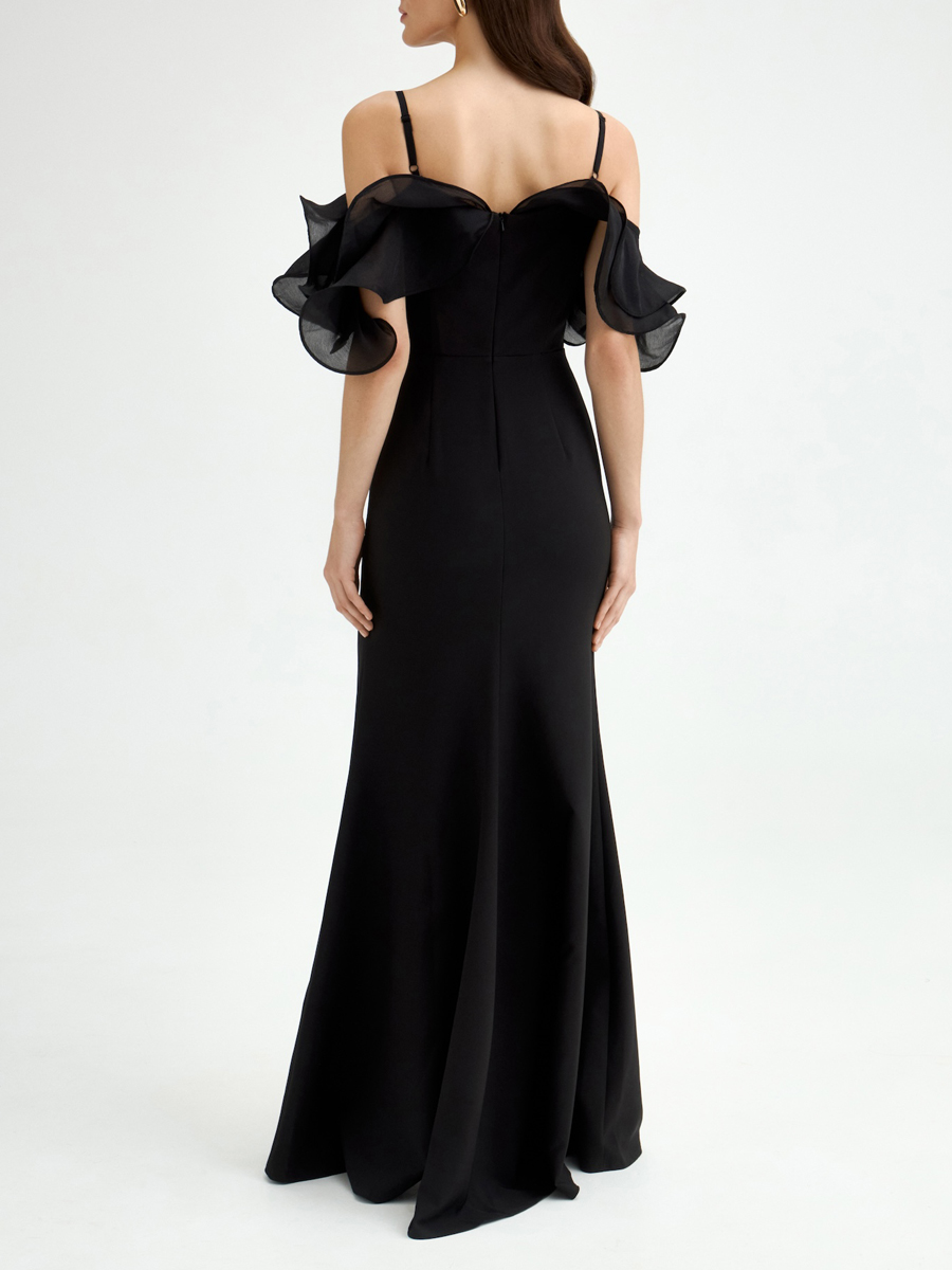 Платье однотонное