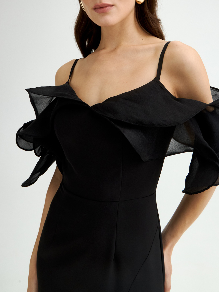 Платье однотонное