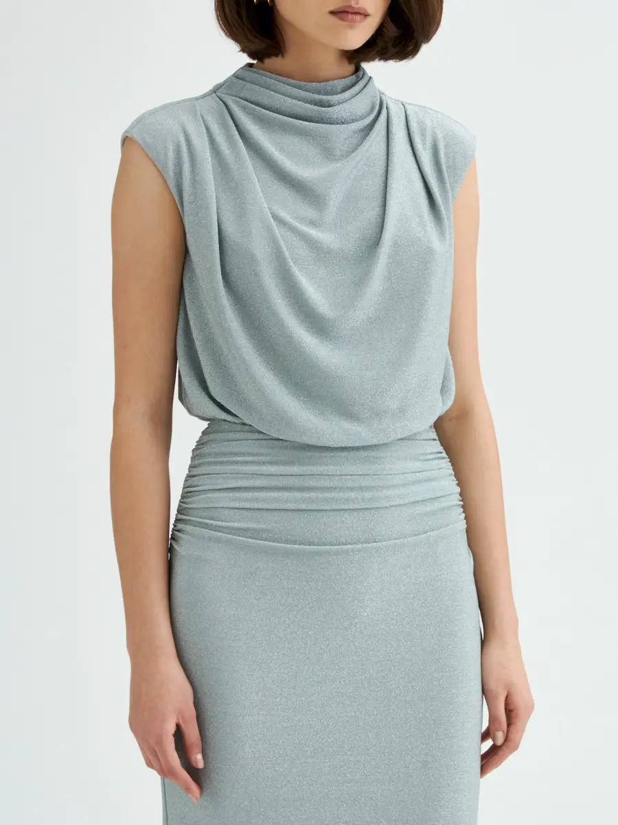 Платье с люрексом