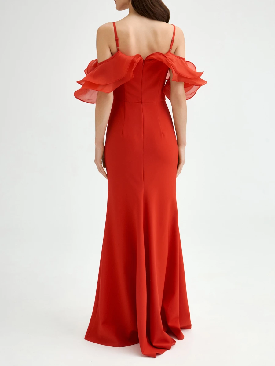 Платье однотонное