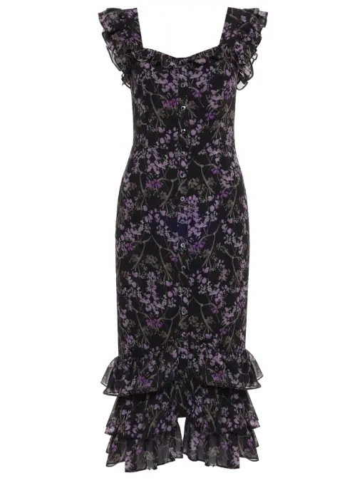 Платье с принтом EMILIA DELL'ORO