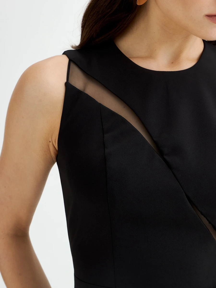 Платье однотонное