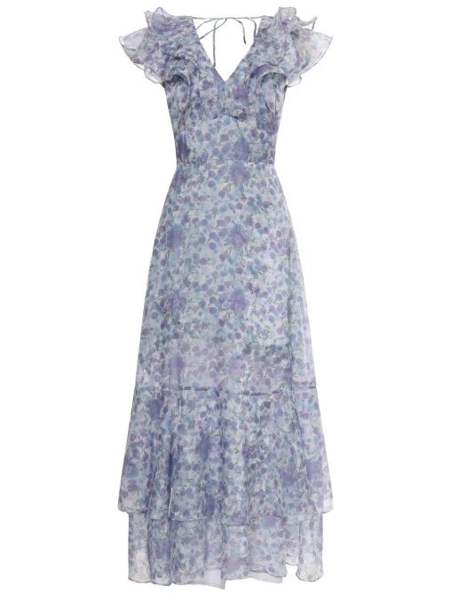 Платье с принтом EMILIA DELL'ORO