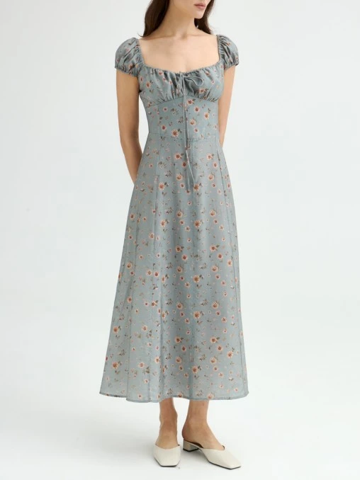 Платье с принтом EMILIA DELL'ORO