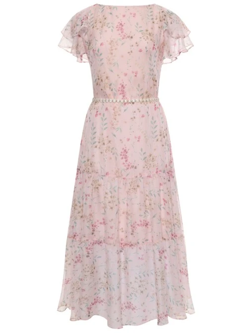 Платье с принтом EMILIA DELL'ORO