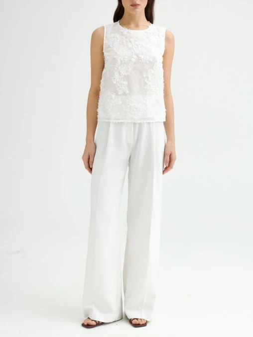 Топ с декором EMILIA DELL'ORO