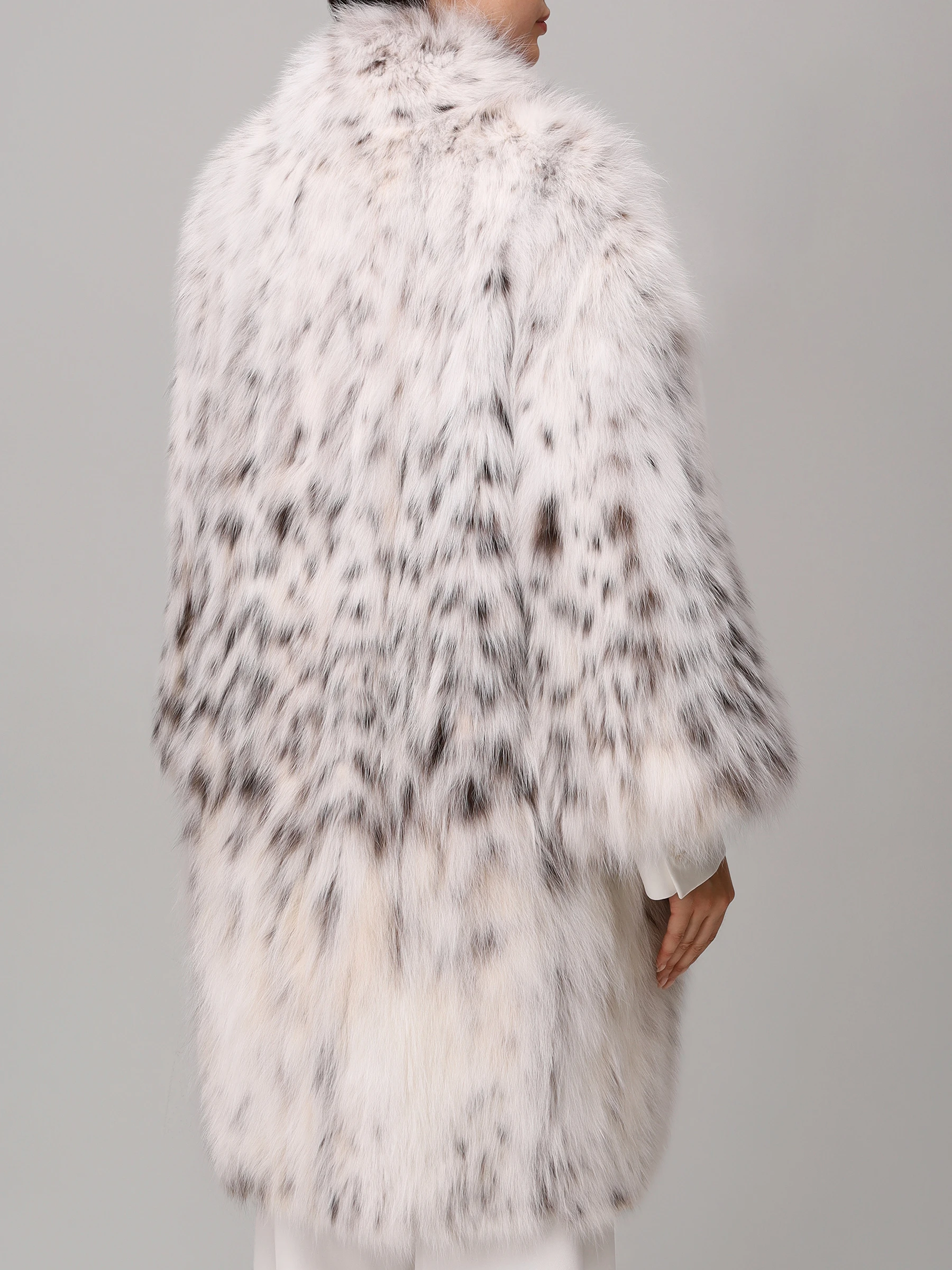 Шуба из меха рыси