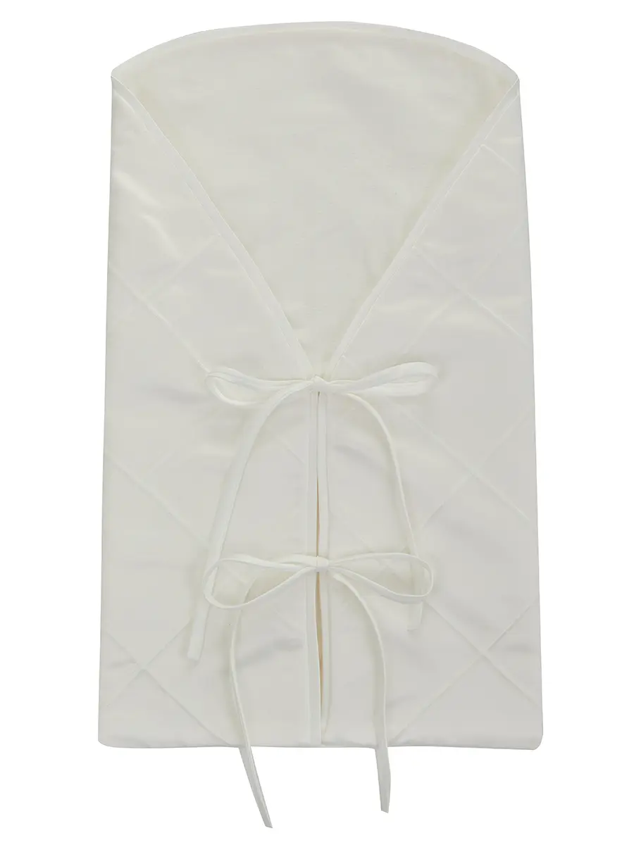 Набор на выписку для девочки из шелковой органзы и кружева