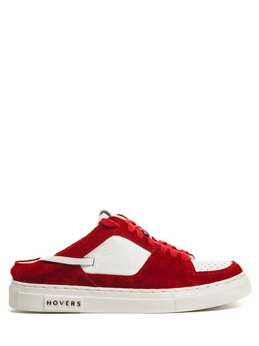 Кеды из кожи и замши HOVERS