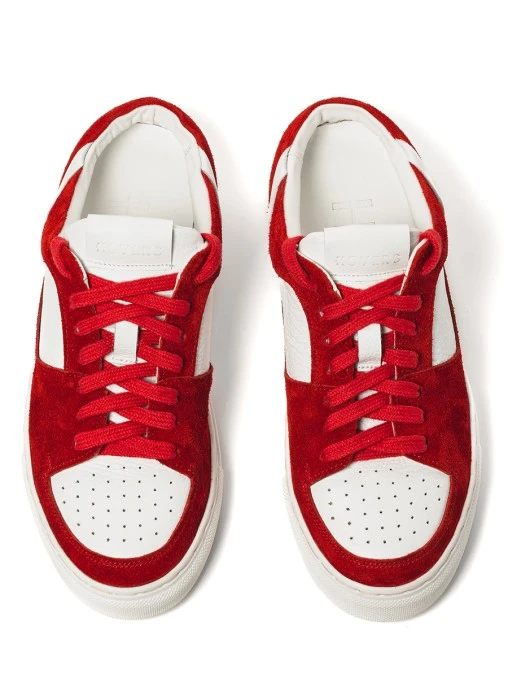 Кеды из кожи и замши HOVERS