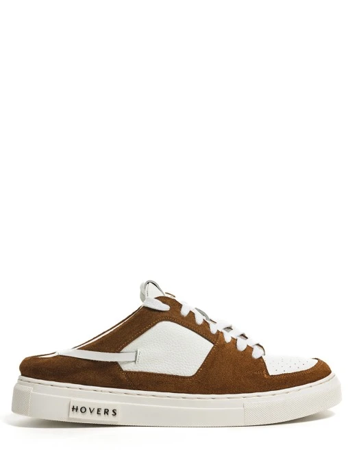 Кеды из кожи и замши HOVERS