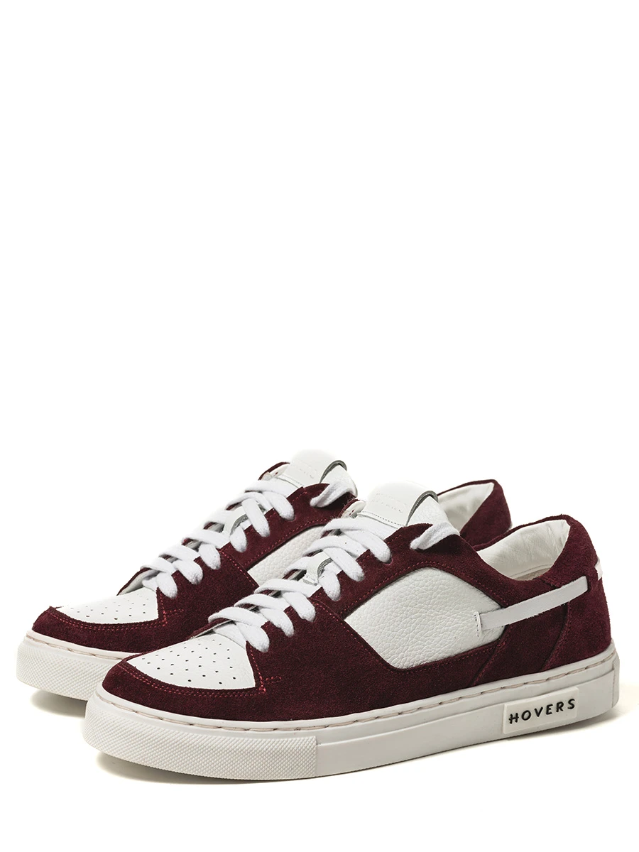 Кеды "Бургундия" из замши и кожи