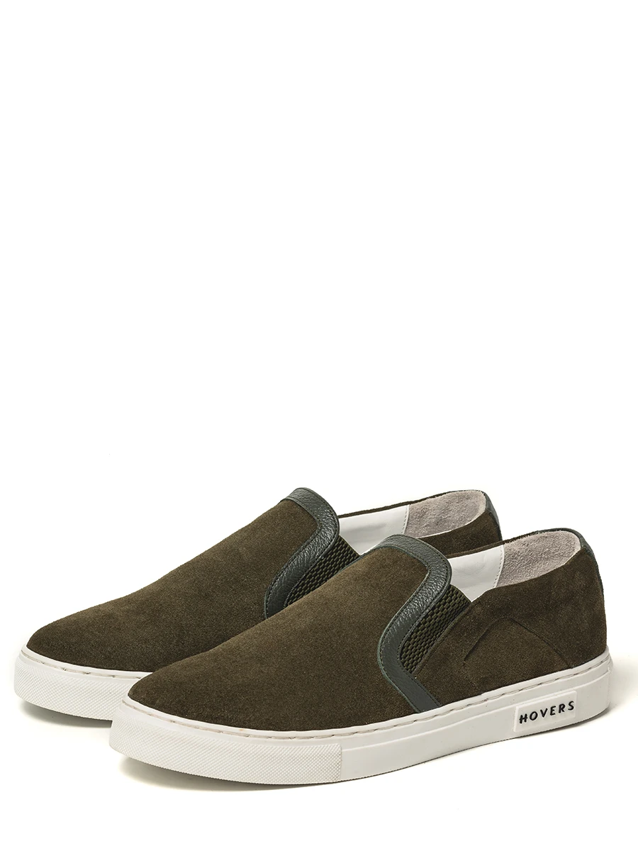 Слипоны замшевые