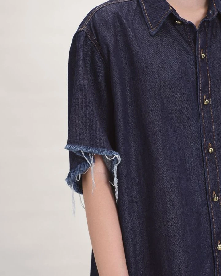 Рубашка джинсовая