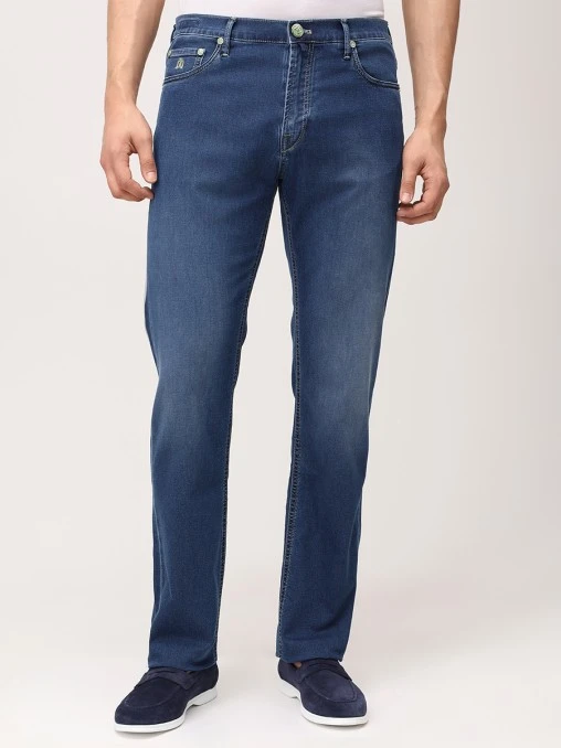 Джинсы Regular Fit хлопковые JOHNNY MANGLANI