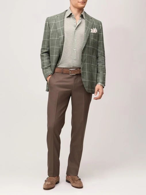 Рубашка Slim Fit хлопковая JOHNNY MANGLANI