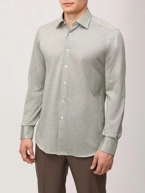 Рубашка Slim Fit хлопковая JOHNNY MANGLANI